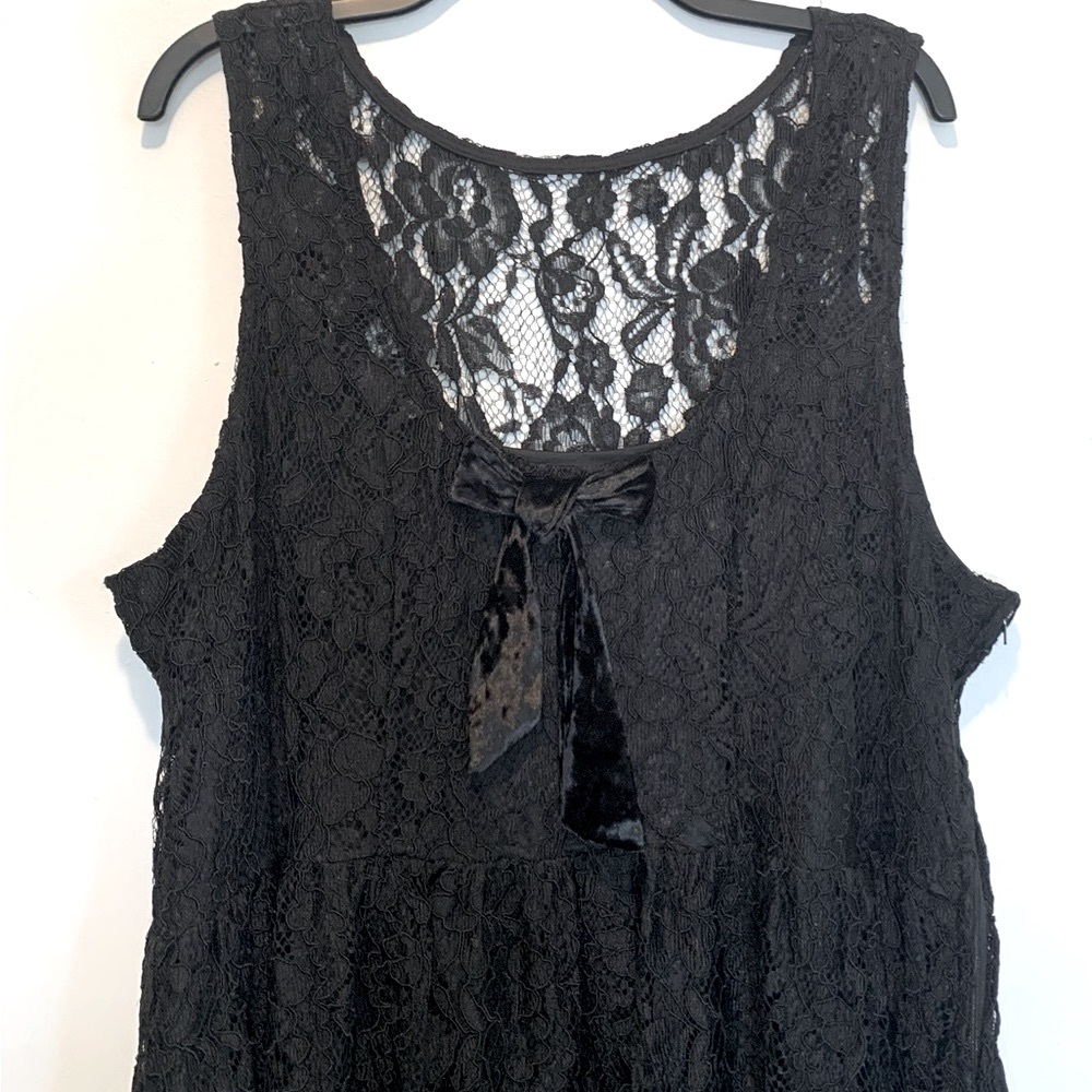 Sweet Society Dark Romance Black Lace Mini Dress - Picture 4 of 10